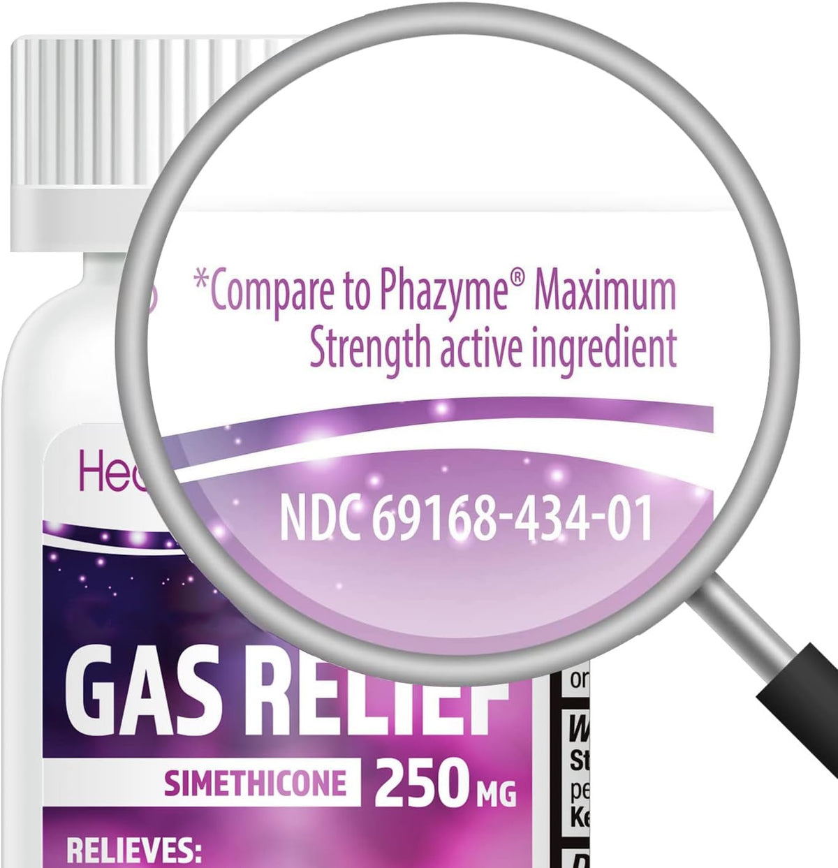 HealthA2Z® Gas Relief Simethicone 250mg, Fast Gas & Bloating Relief, Relieve Symptoms Naturally, 100 Softgels (Pack of 1) - FENGGESTORE20