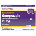 HealthCareAisle Omeprazole 20 mg, 42 Delayed-Release Capsules - Acid Reducer, Treats Frequent Heartburn, 42 Count (Pack of 1) - FENGGESTORE20