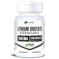 HealthFare Lithium Orotate Supplement 130mg | 200 Vegetarian Tablets | High Bioavailability Trace Mineral | Mood, Brain & Memory Support - FENGGESTORE20