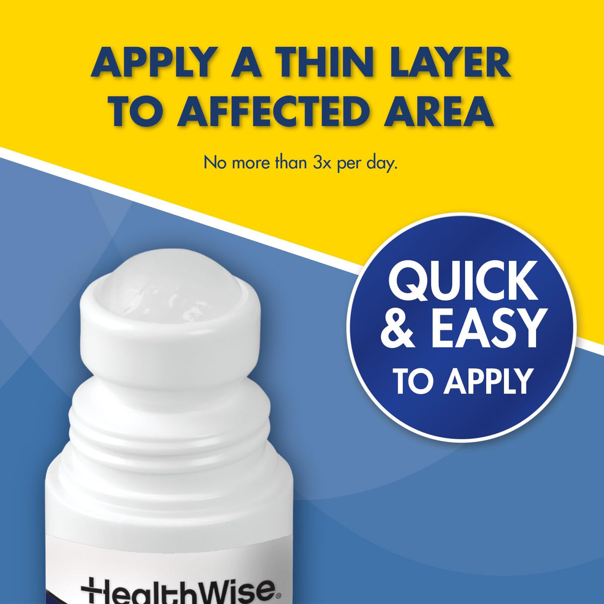 HealthWise 4% Lidocaine Roll-On | OTC Strength | Pain Relief Liquid | 2.5 oz. 73 mL | Non-Greasy, Unscented Formula | Topical Anesthetic - FENGGESTORE20