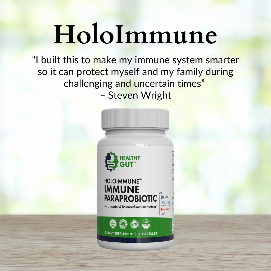 Healthy Gut HoloImmune | Paraprobiotic with Immuse Immune Support | 30 Servings - FENGGESTORE20