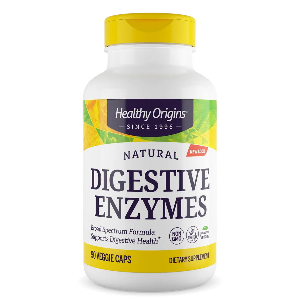 Healthy Origins Digestive Enzymes, 90 Veggie Capsules - Broad Spectrum, Multi-Enzyme Blend with Protease, Amylase & Lipase - Supports GI Comfort, - FENGGESTORE20