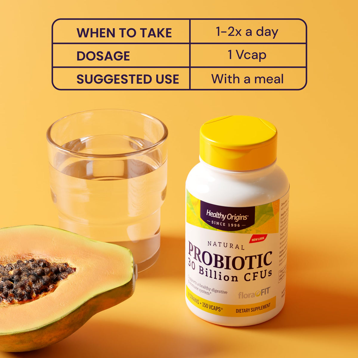 Healthy Origins Probiotic 30 Billion CFUs, 60 Veggie Capsules - 8 Clinically Studied Strains Including Lactobacillus & Bifidobacterium - Supports Microbiom - FENGGESTORE20