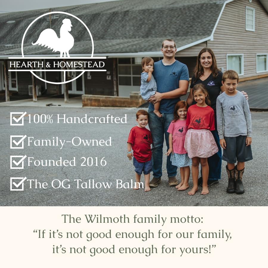 Hearth and Homestead: Handmade Whipped Tallow Balm (Unscented/Herb-Infused) - FENGGESTORE20