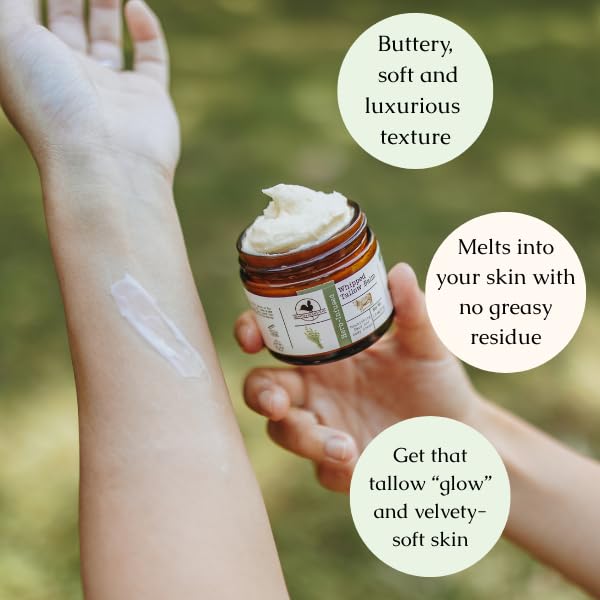 Hearth and Homestead: Handmade Whipped Tallow Balm (Unscented/Herb-Infused) - FENGGESTORE20