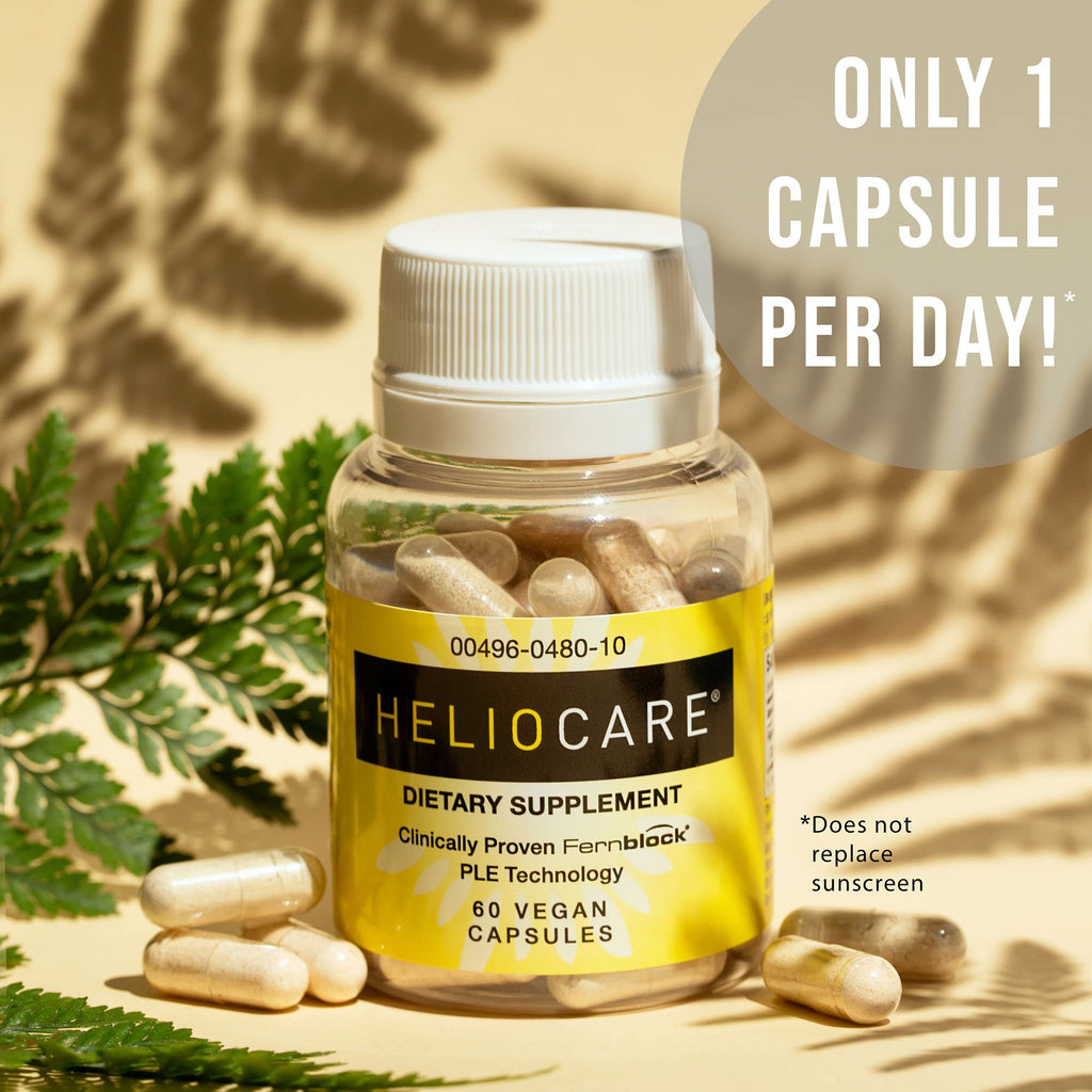 Heliocare Skin Care Dietary Supplement: 240mg Polypodium Leucotomos Extract Pills - Antioxidant Rich Formula with Fernblock - FENGGESTORE20