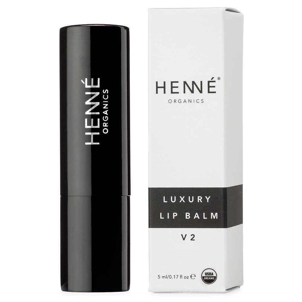 Henné Organics Luxury Lip Balm V2 - Natural and Organic Moisturizer - 0.15 Ounce Stick - FENGGESTORE20