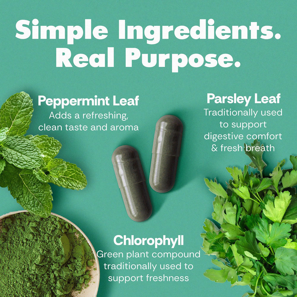Her Fantasy Box | Body Magic | Chlorophyll Capsules - 30 Vegan Capsules for Detox, Digestion, Gut Health, Skin Support - FENGGESTORE20