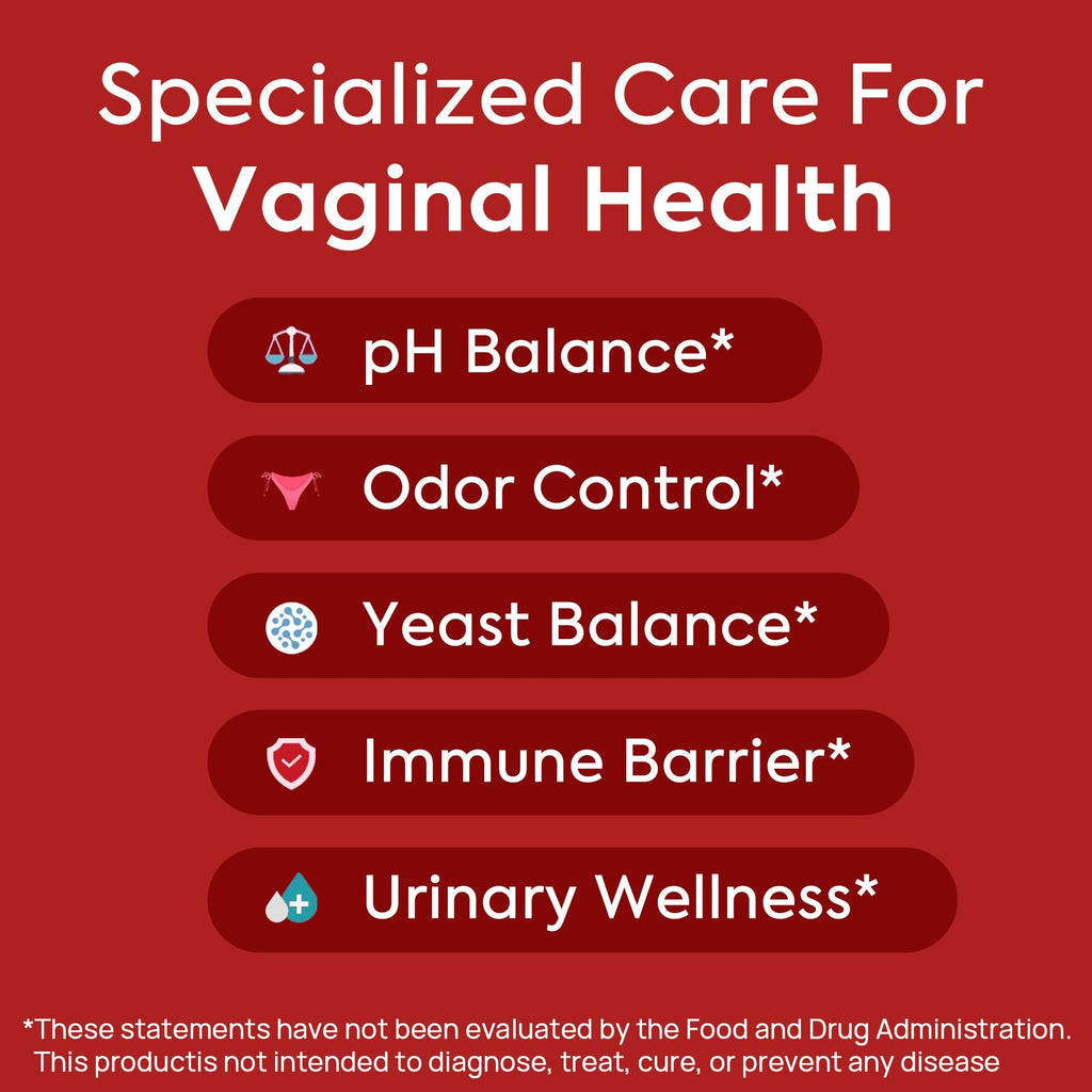 HerAure Vaginal Probiotics for Women - pH Balance, Healthy Vaginal Odor, Vaginal Flora, Yeast Balance, Women Probiotics and Prebiotics, Immune Support - FENGGESTORE20