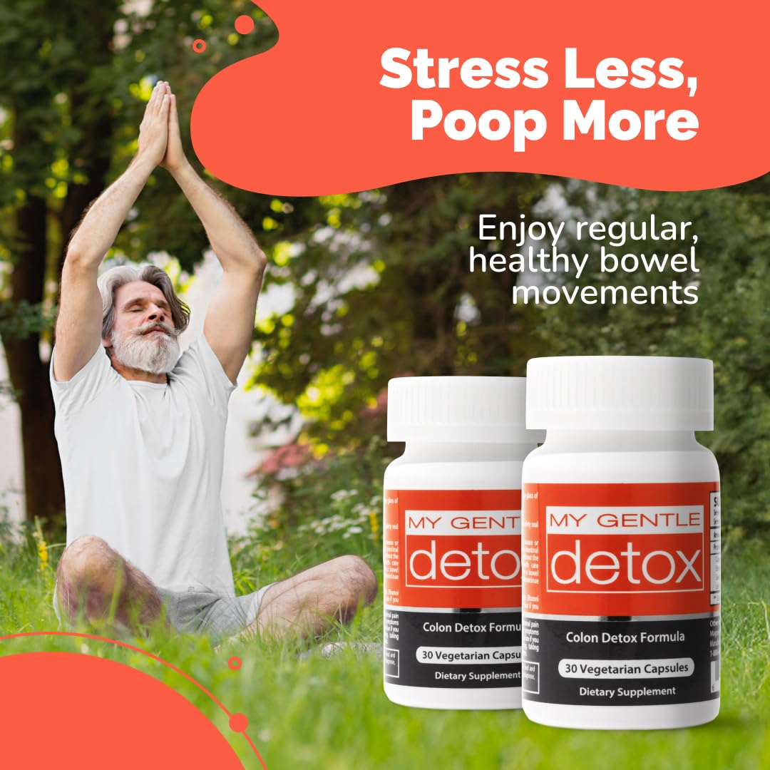 Herbal Nitro My Gentle Detox Cleanse for Women & Men - Poop Pills for Constipation Relief - Overnight Colon Cleanse Natural - FENGGESTORE20