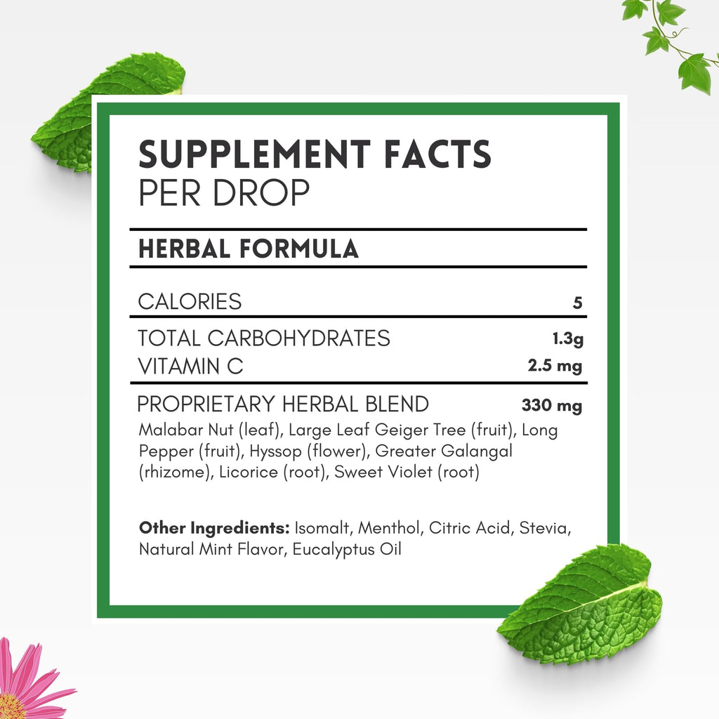 HERBION Naturals Cough Drops, Sugar Free with Stevia, Dietary Supplement, Soothes Cough, for Adults & Children Over 6 Years, 18 Count, Mint, Pack of 1 - FENGGESTORE20