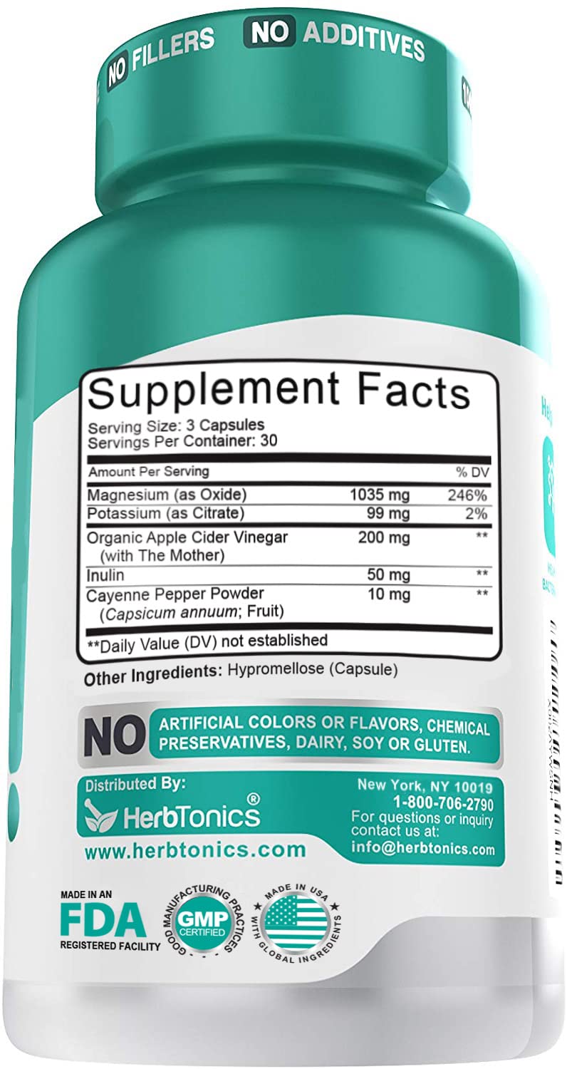 Herbtonics Oxygen Based Colon Cleanse and Detox Digestive System Formula | with Apple Cider Vinegar | Colon Cleanser Pills for Adults - FENGGESTORE20