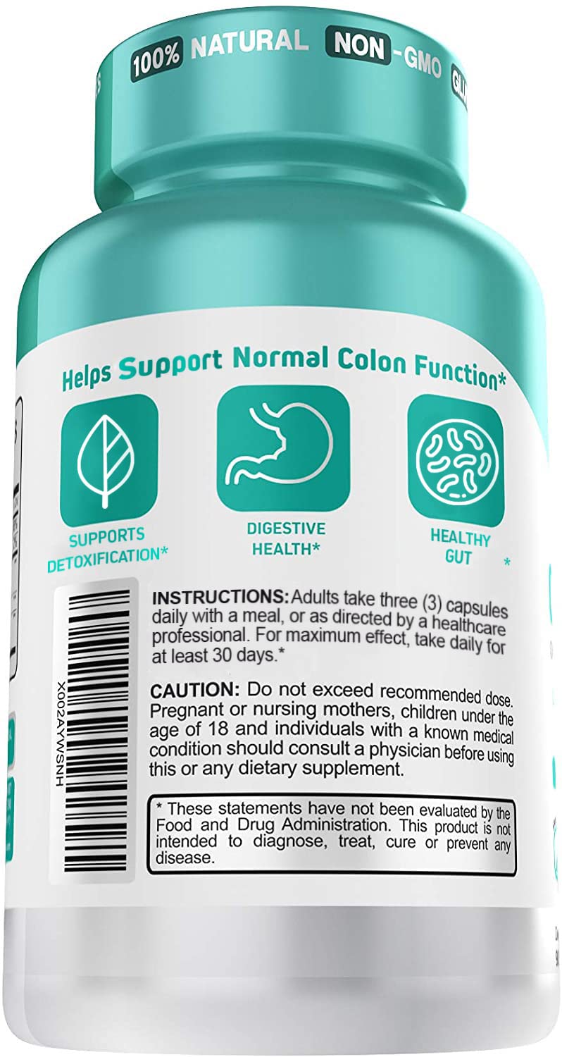Herbtonics Oxygen Based Colon Cleanse and Detox Digestive System Formula | with Apple Cider Vinegar | Colon Cleanser Pills for Adults - FENGGESTORE20