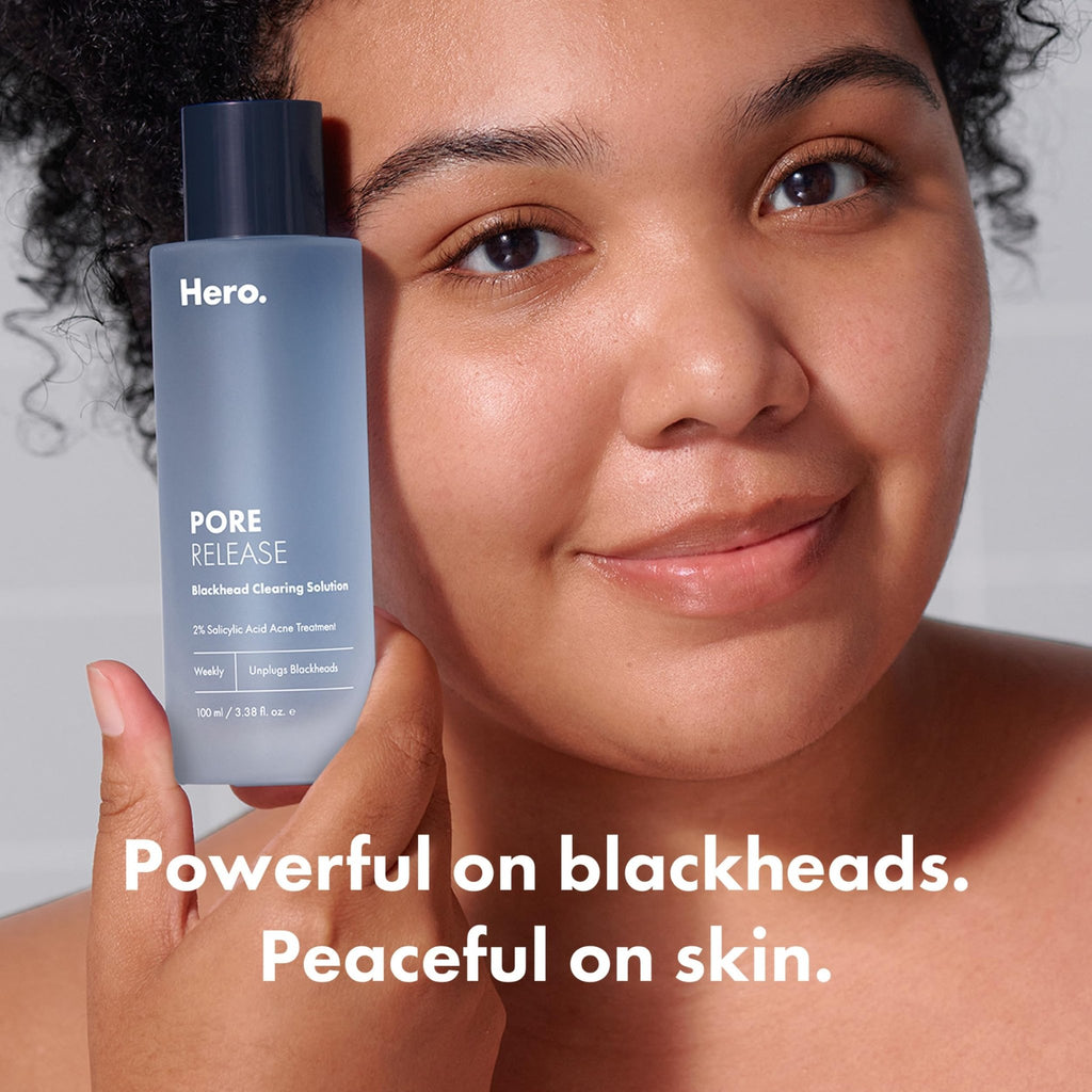 Hero Cosmetics Pore Release Blackhead Clearing Solution, Exfoliating 2% Salicylic Acid Toner Featuring AHA, BHA, and PHA - FENGGESTORE20