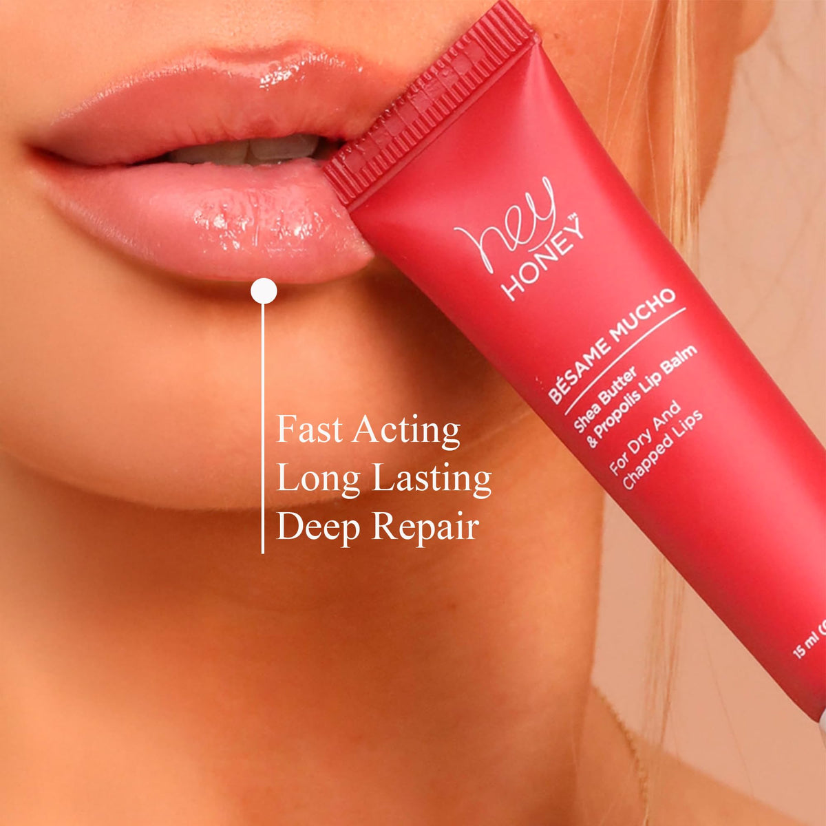 Hey Honey Skincare Bésame Mucho Shea Butter & Propolis Lip Balm | Intensive Hydration - FENGGESTORE20