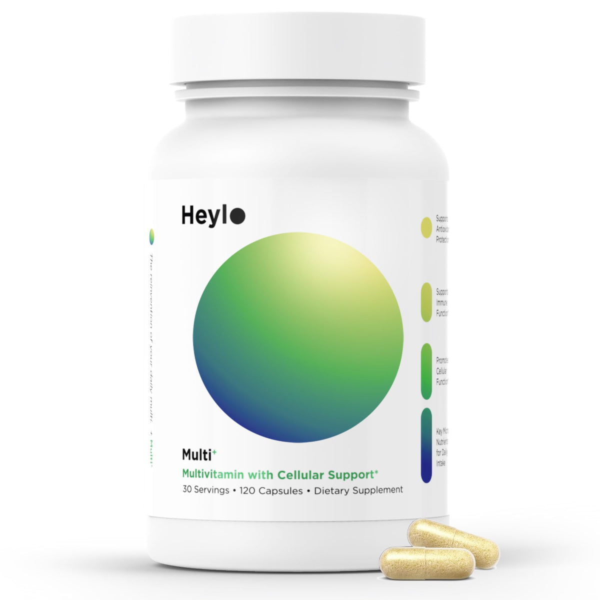 Heylo Multi+ Advanced Multivitamin Supplement – Boosts Energy, Enhances Immune Support, Provides Antioxidant Protection, Promotes Detoxification - FENGGESTORE20