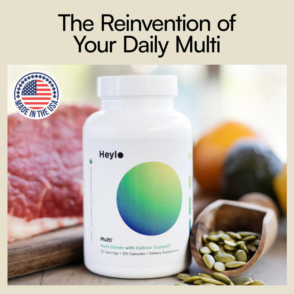 Heylo Multi+ Advanced Multivitamin Supplement – Boosts Energy, Enhances Immune Support, Provides Antioxidant Protection, Promotes Detoxification - FENGGESTORE20