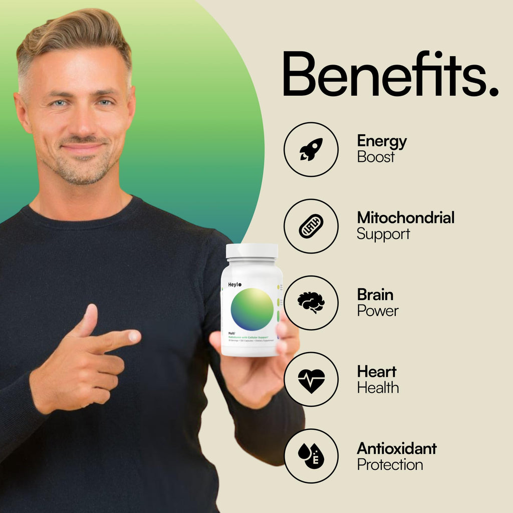 Heylo Multi+ Advanced Multivitamin Supplement – Boosts Energy, Enhances Immune Support, Provides Antioxidant Protection, Promotes Detoxification - FENGGESTORE20