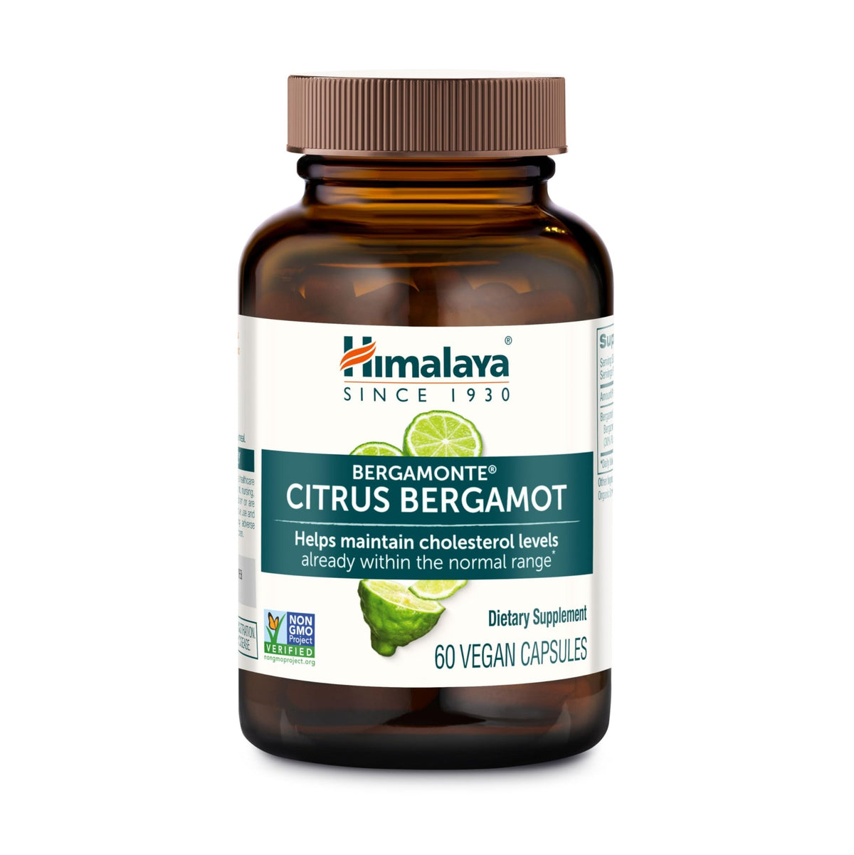Himalaya Citrus Bergamot, Herbal Supplement for Daily Wellness, Vegan, Gluten Free, 500 mg Bergamonte® Extract, 60 Capsules - FENGGESTORE20