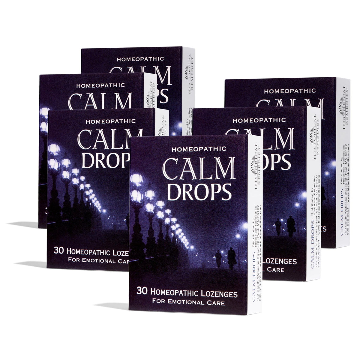 Historical Remedies Calm Drops Homeopathic Lozenges (6 Pack)| Natural Care for Emotional Relief, Vegan & Gluten-Free Organic Vanilla Flavor Drops to Promote Relaxation and a Sense of Calm - FENGGESTORE20