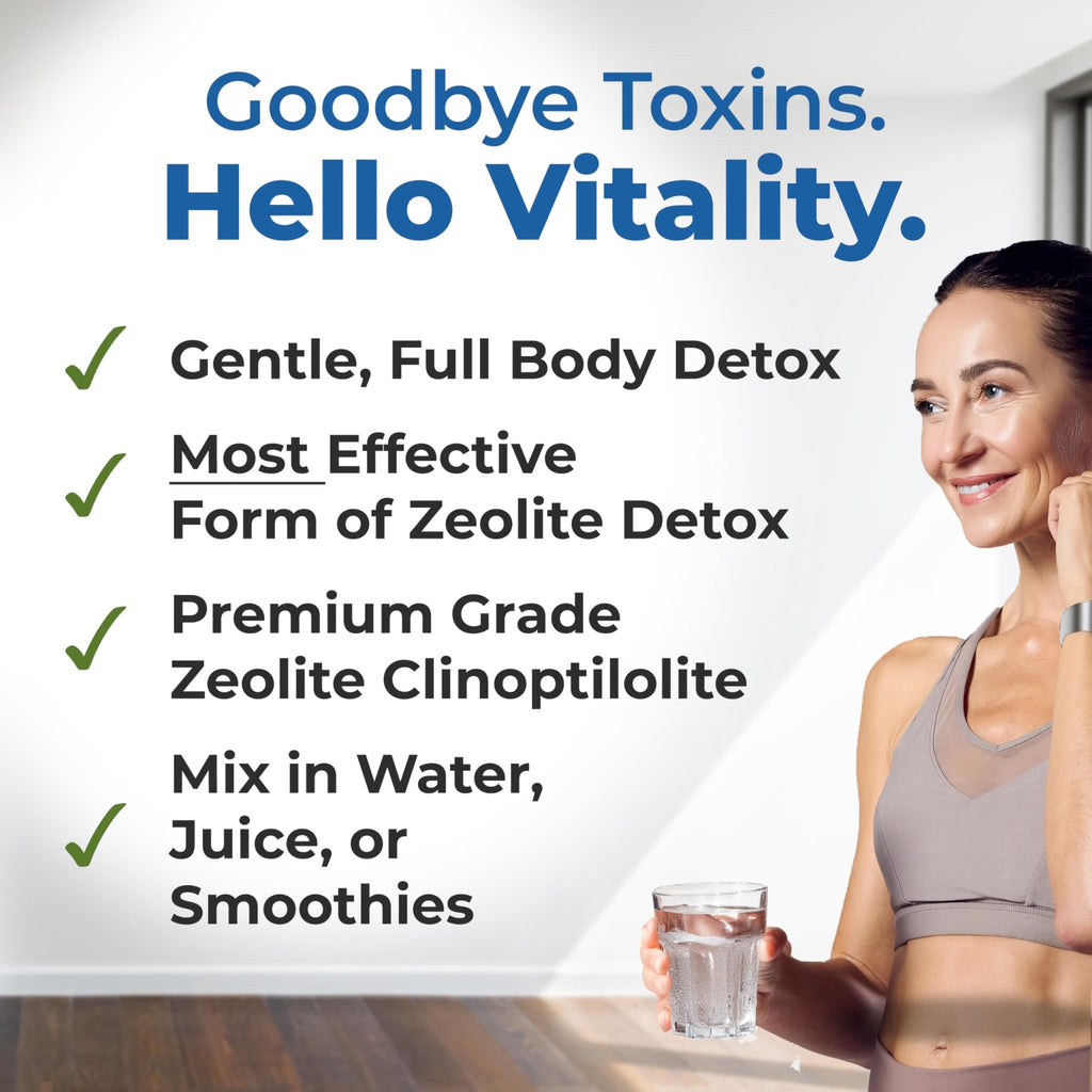 HolyLand Zeolite Cleanse - Zeolite Detox Powder (7.05oz 200 Gram) - Clinoptilolite Natural Activated - Micronized 0-25 - Full Body Detox for Women, Men - FENGGESTORE20