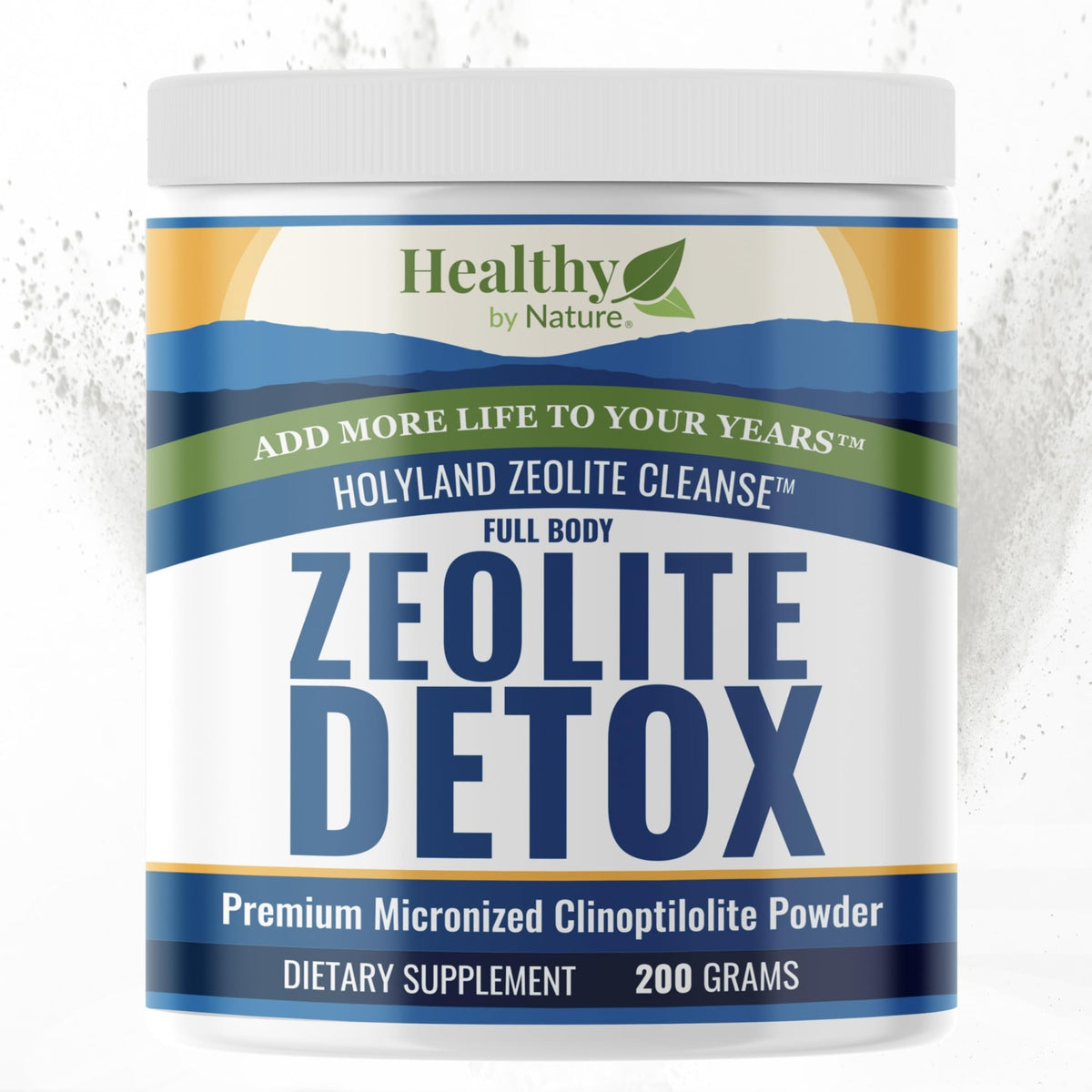 HolyLand Zeolite Cleanse - Zeolite Detox Powder (7.05oz 200 Gram) - Clinoptilolite Natural Activated - Micronized 0-25 - Full Body Detox for Women, Men - FENGGESTORE20