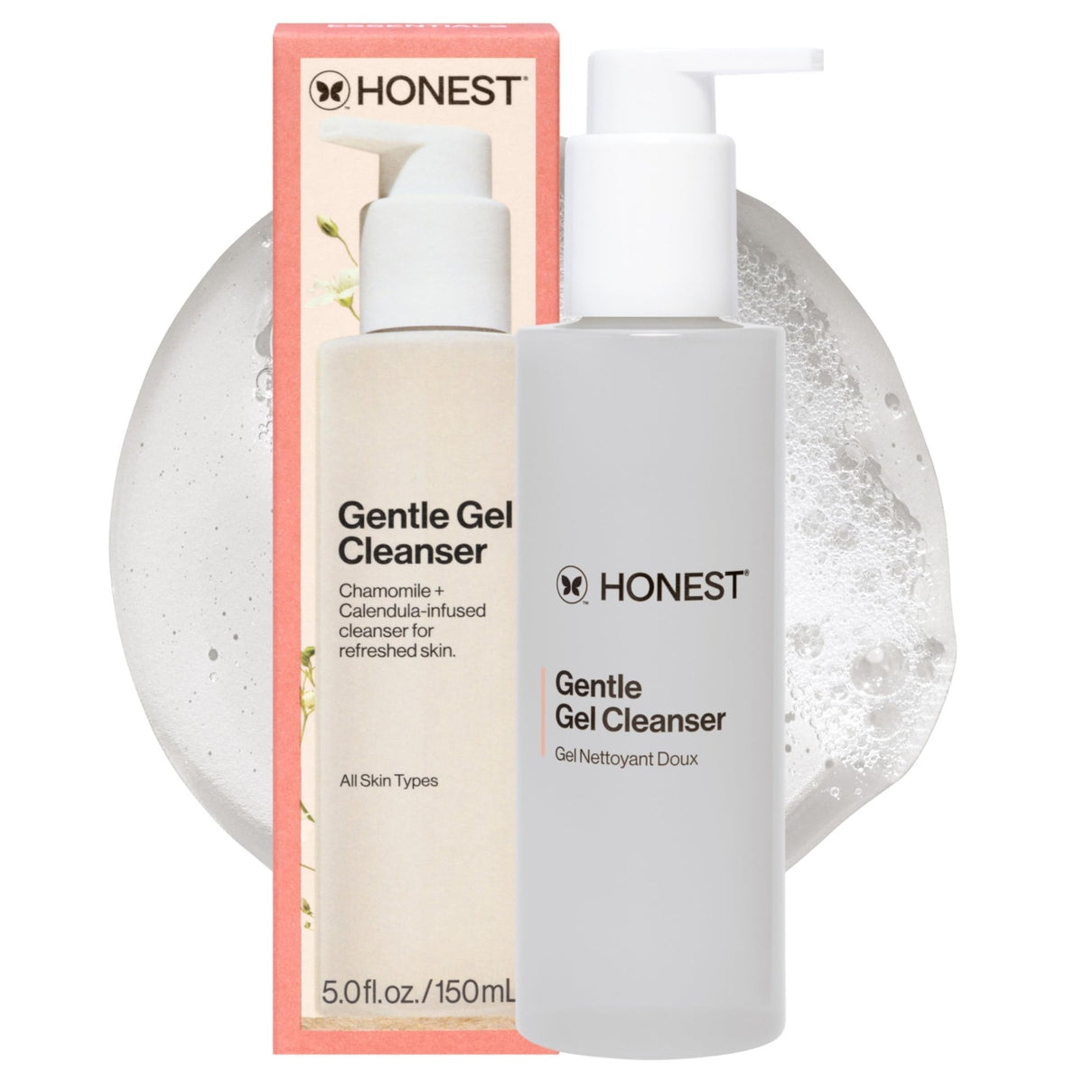 Honest Beauty Gentle Gel Daily Face Cleanser, Calms, Refreshes, Hydrates, Vegan Safe for Sensitive Skin, 5 fl oz - FENGGESTORE20
