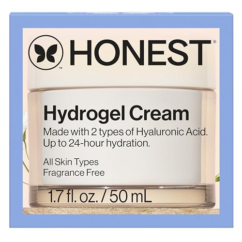 Honest Beauty Hydrogel Cream with Hyaluronic Acid, Lightweight Moisturizing Water, Gentle for Sensitive Skin - FENGGESTORE20