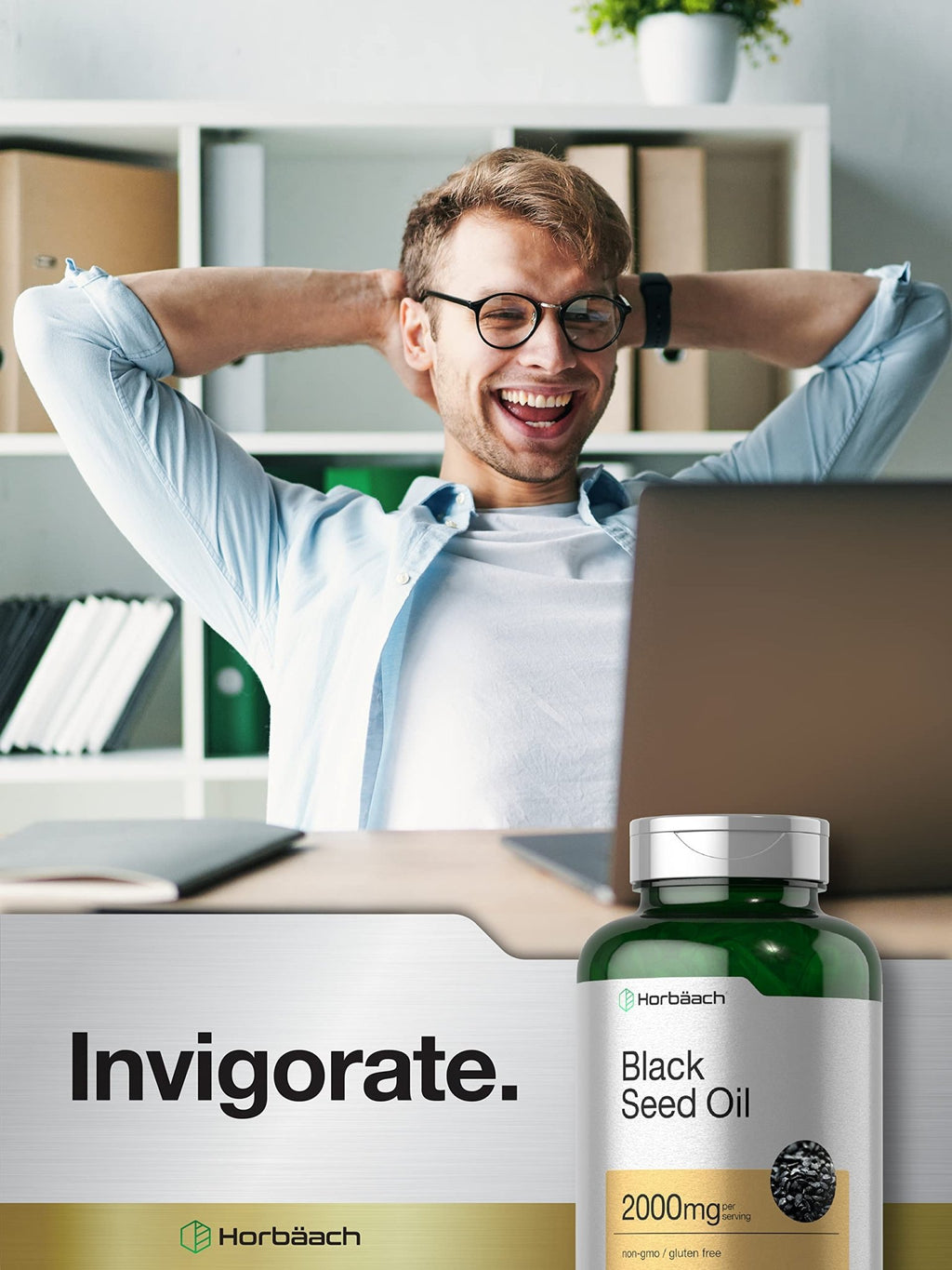 Horbaach Black Seed Oil Cold Pressed Softgel Capsules | 2000mg | 120 Count | Supplement with Omega 6 and 9 | Nigella Sativa - FENGGESTORE20