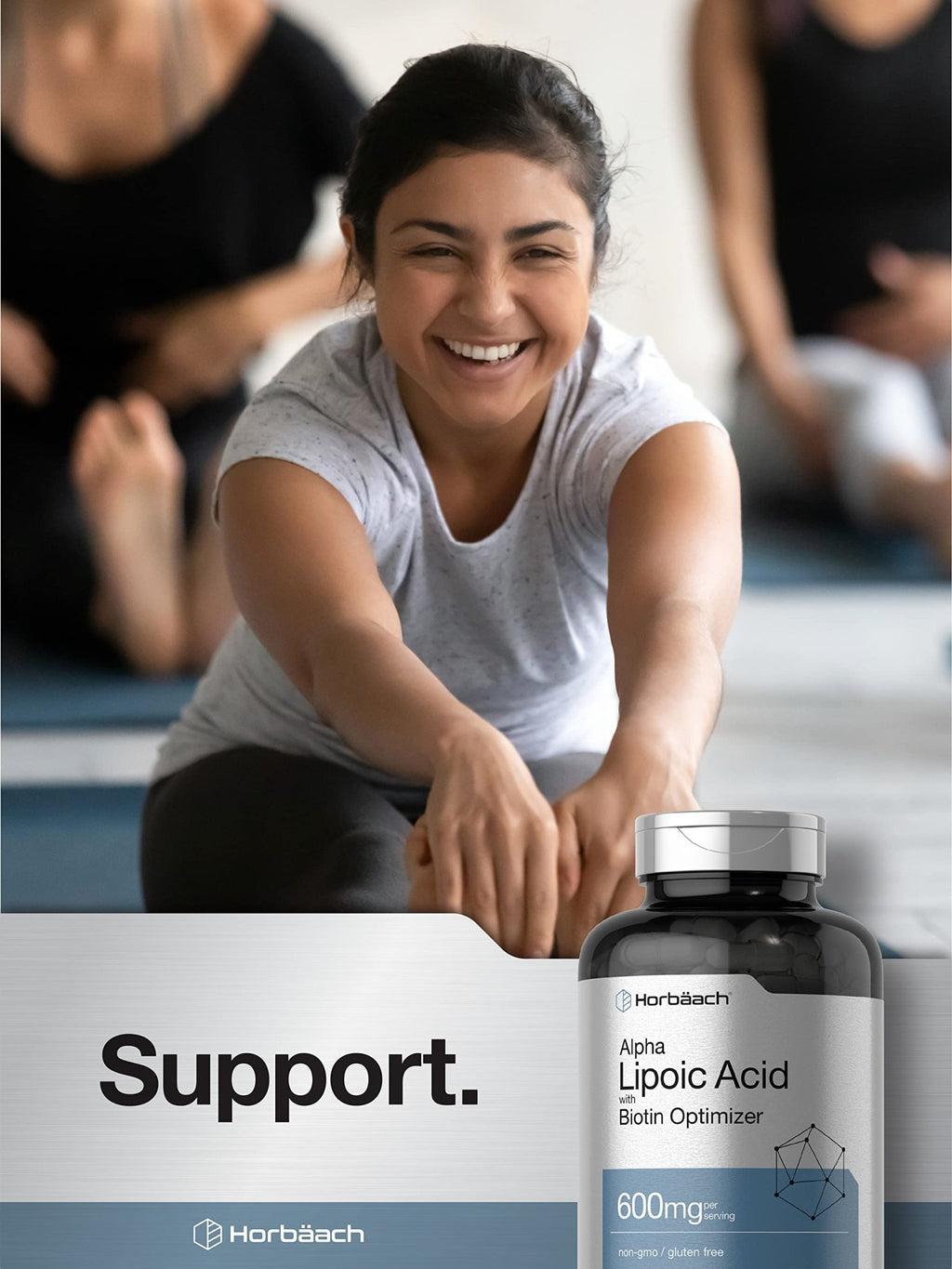 Horbäach Alpha Lipoic Acid 600mg | 240 Capsules | with Biotin Optimizer | Non-GMO and Gluten Free Supplement - FENGGESTORE20