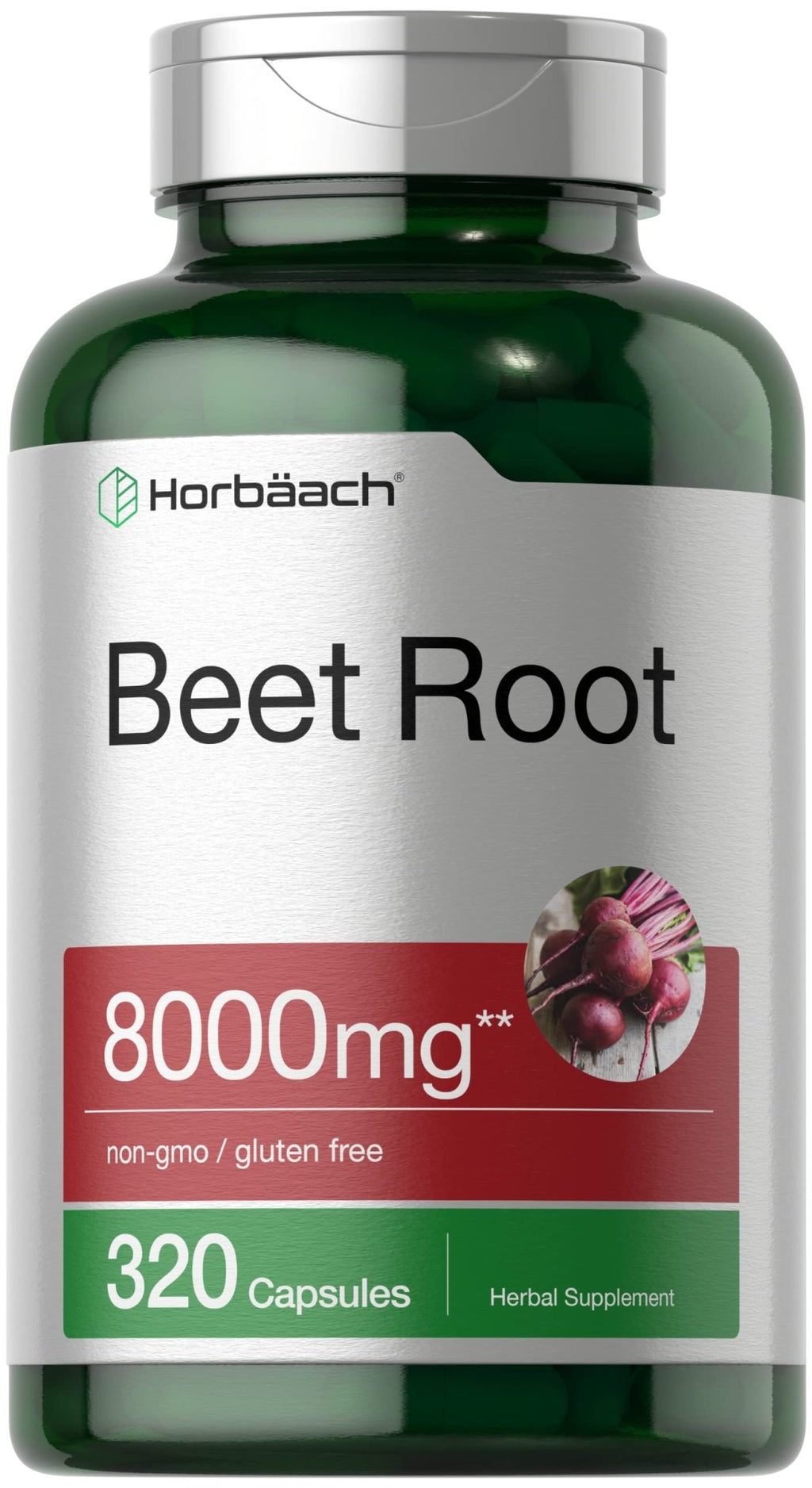 Horbäach Beet Root Powder Capsules | 320 Pills | Non-GMO, Gluten Free Formula | High Potency Herbal Extract Supplement - FENGGESTORE20