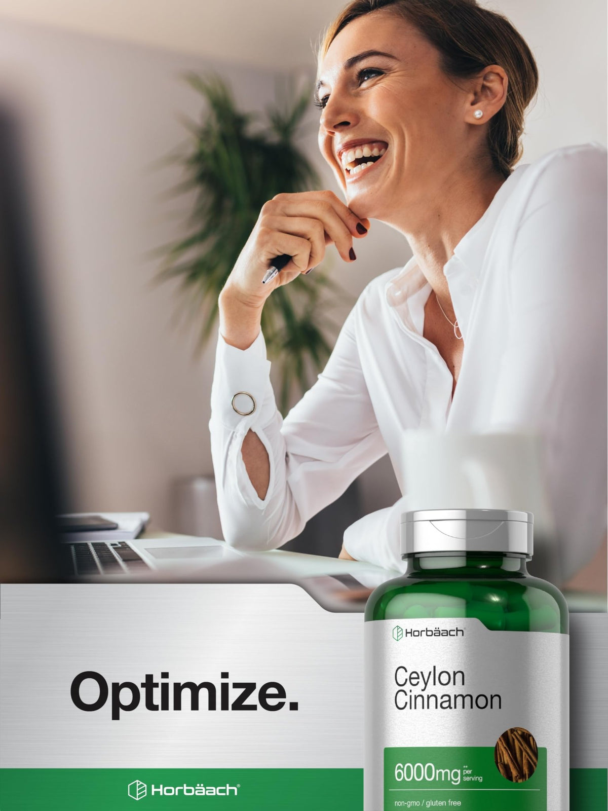 Horbäach Ceylon Cinnamon Supplement | 150 Capsules | Herbal Extract Pills | Non-GMO & Gluten Free - FENGGESTORE20