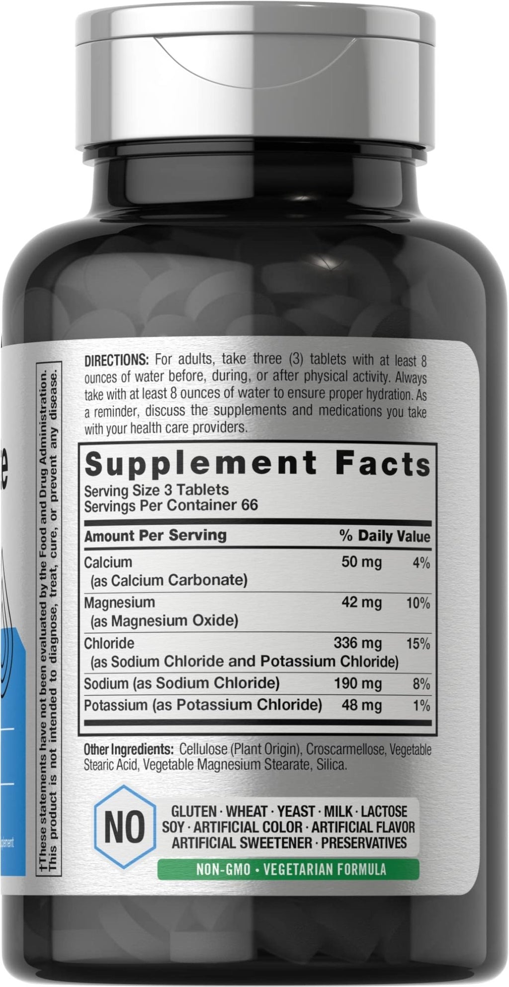 Horbäach Electrolyte Tablets | 200 Count | Helps Hydrate, Balance, & Sustain | with Calcium, Magnesium, Chloride, Sodium and Potassium | Vegetarian, Non-GMO & Gluten Free - FENGGESTORE20