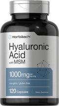 Horbäach Hyaluronic Acid with MSM | 1000 mg | 120 Capsules | Non-GMO and Gluten Free Supplement | Bioavailable Formula - FENGGESTORE20