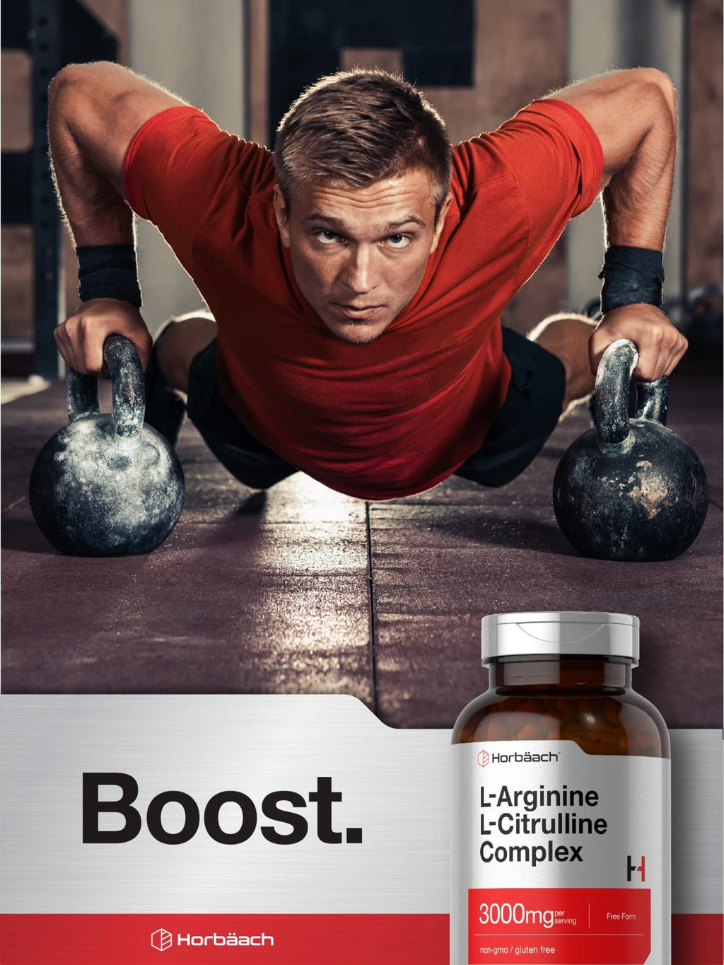 Horbäach L-Arginine L-Citrulline Complex | 3000mg | 250 Capsules | Non-GMO, Gluten Free Supplement - FENGGESTORE20