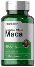 Horbäach Maca Root Capsules for Men and Women | 120 Pills | High Potency Extract | Non-GMO and Gluten Free Formula - FENGGESTORE20
