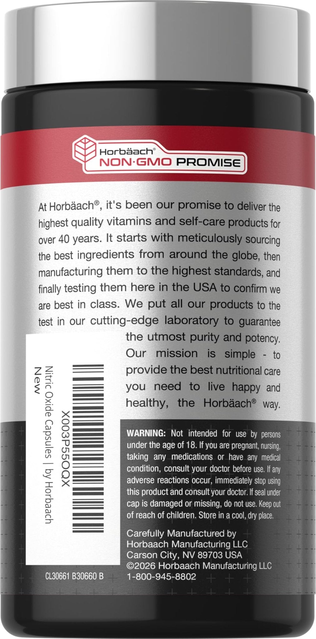Horbäach Nitric Oxide Beet Root Capsules | 180 Count | with Nitrates and Precursor | for Men and Women | Vegetarian, Non-GMO - FENGGESTORE20