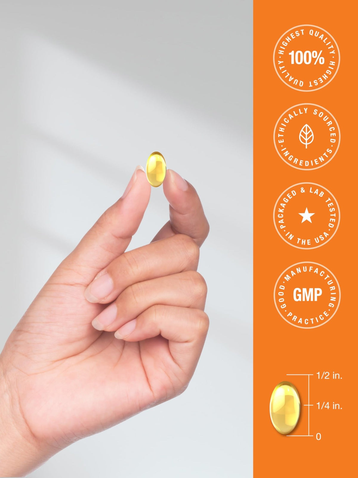 Horbäach Vitamin D3 K2 5000 iu | 100mcg MK-7 Complex | 180 Softgel Capsules | Non-GMO & Gluten Free Supplement - FENGGESTORE20