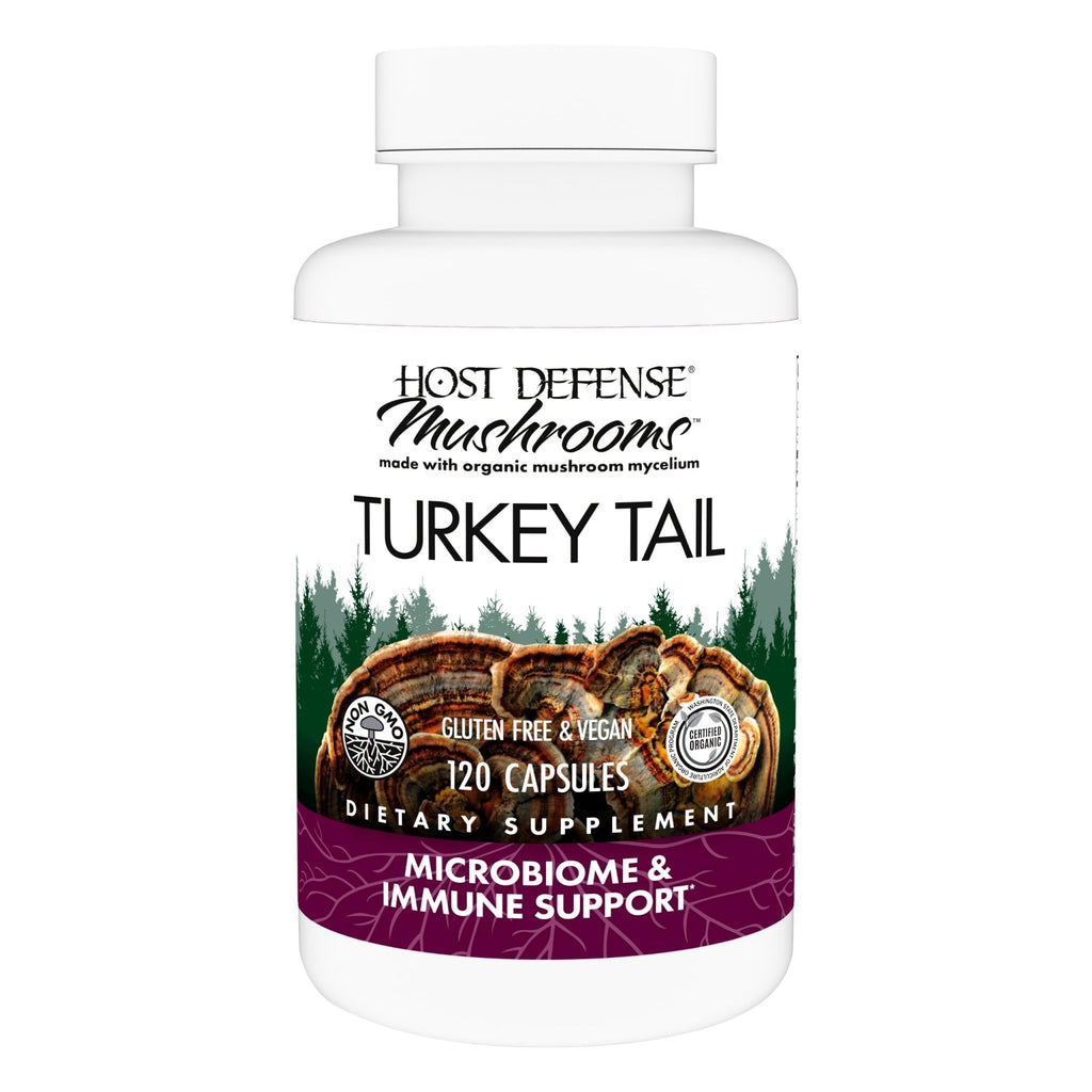 Host Defense Turkey Tail Capsules - Digestive Health & Immune Response Support Supplement - Mushroom Supplement for Gastrointestinal - FENGGESTORE20