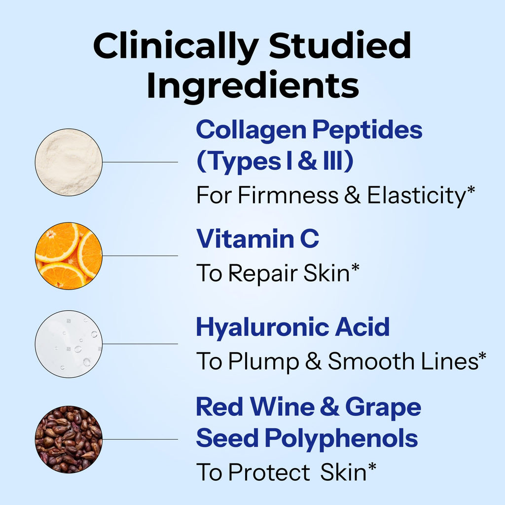 HUM Collagen Love Skin Supplement, Collagen Peptides Capsules with Hyaluronic Acid & Vitamin C, Supports Firm Skin & Helps Minimize Signs of Aging, Supplements - FENGGESTORE20