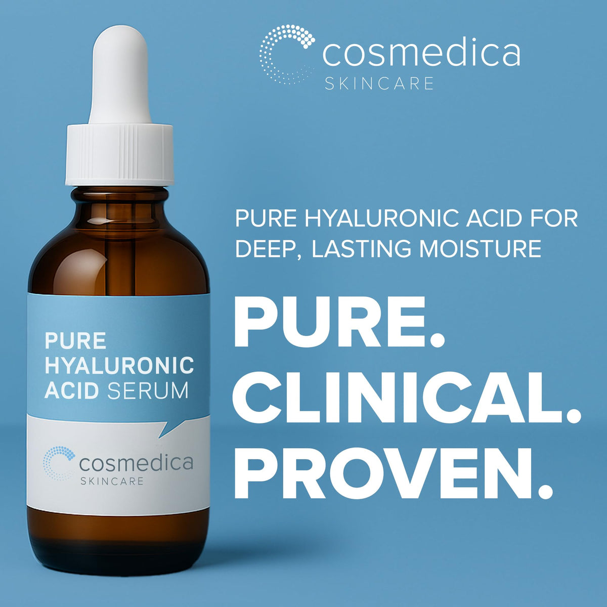 Hyaluronic Acid Serum for Skin 100% Pure Anti Aging Intense Hydration Moisture Non greasy Paraben free, Wrinkle Reducing and Brightening Serum (Pro Formula) 2oz - FENGGESTORE20