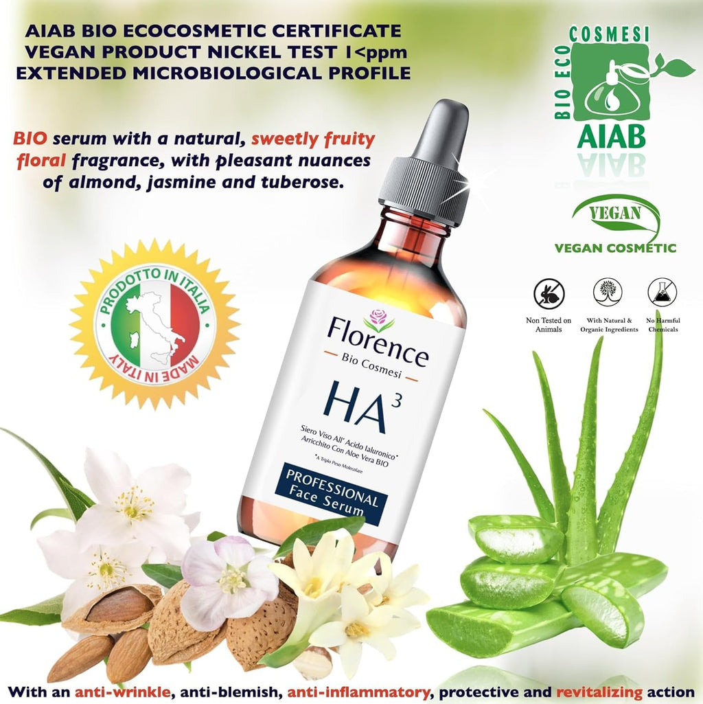 Hyaluronic Acid Serum for Skin – Anti-Aging Moisturizer Face Serum for Brightening, Plumper & Smoother Skin. Non-Greasy, Ultra-Hydrating Niacinamide, B5 & Vitamin C Skin Care Facial Serum, 2 oz - FENGGESTORE20