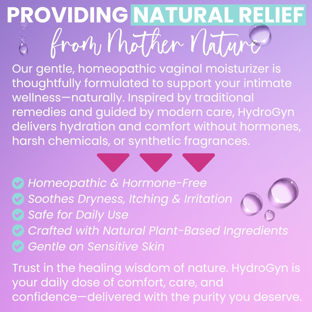 Hydro GYN Vaginal Moisturizer | Long Lasting for Vaginal Dryness & Irritation | Hyaluronic Acid & Vitamin E | Feminine Care Hormone Free | Pre and Post Menopausal I 10 Pre Filled Applicators - FENGGESTORE20