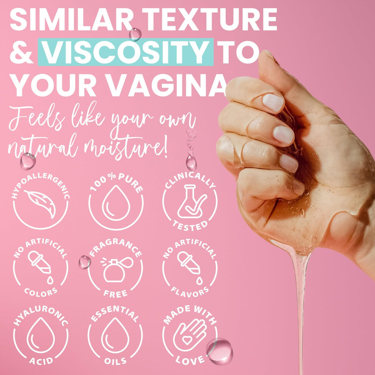 Hydro GYN Vaginal Moisturizer | Long Lasting for Vaginal Dryness & Irritation | Hyaluronic Acid & Vitamin E | Feminine Care Hormone Free | Pre and Post Menopausal I 20 Count - FENGGESTORE20