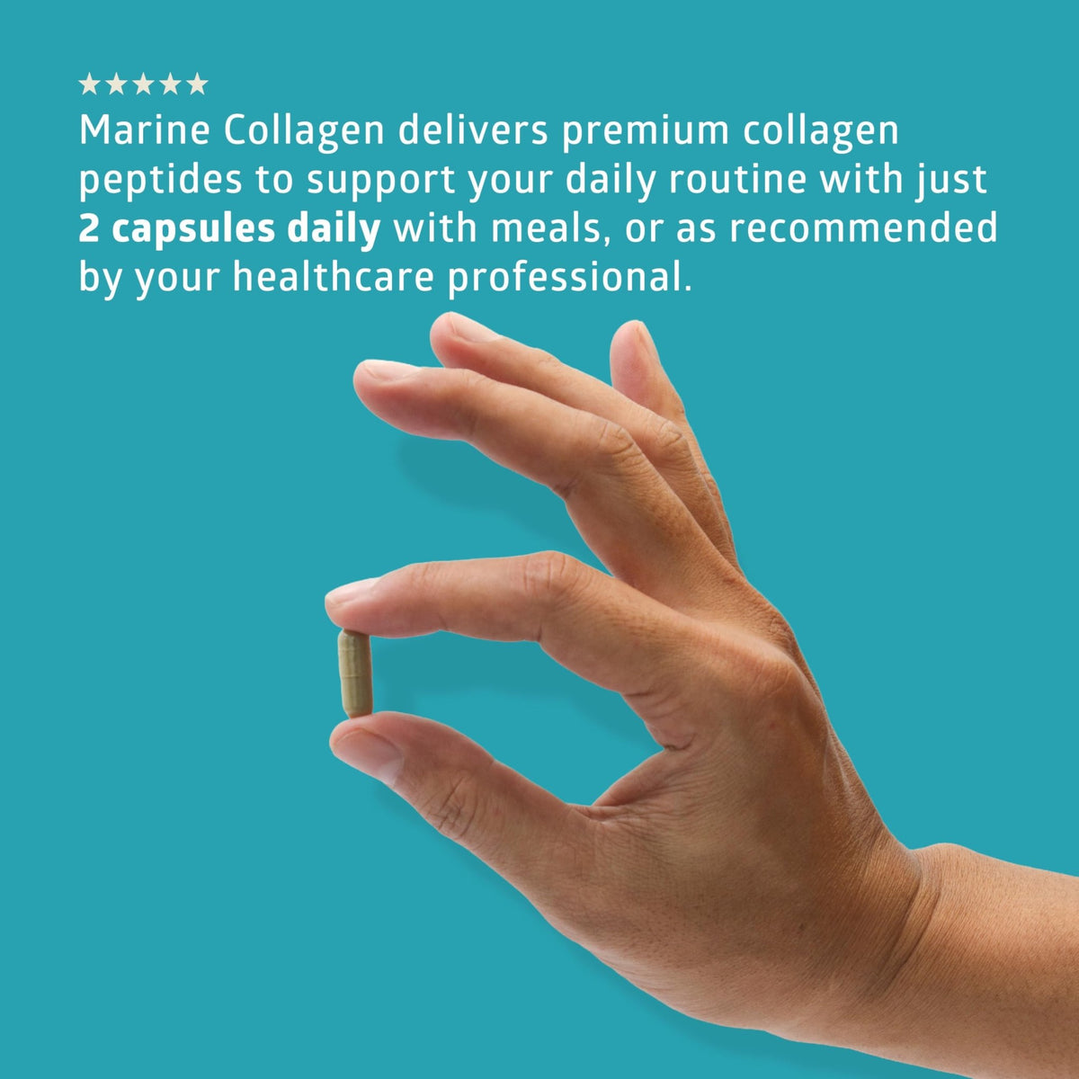 Hydrolyzed Marine Collagen with Hyaluronic Acid, Vitamin C, Theaflavin and Copper, Collagen Supplement for Women and Men for Radiant Skin, Hair & Nails, - FENGGESTORE20