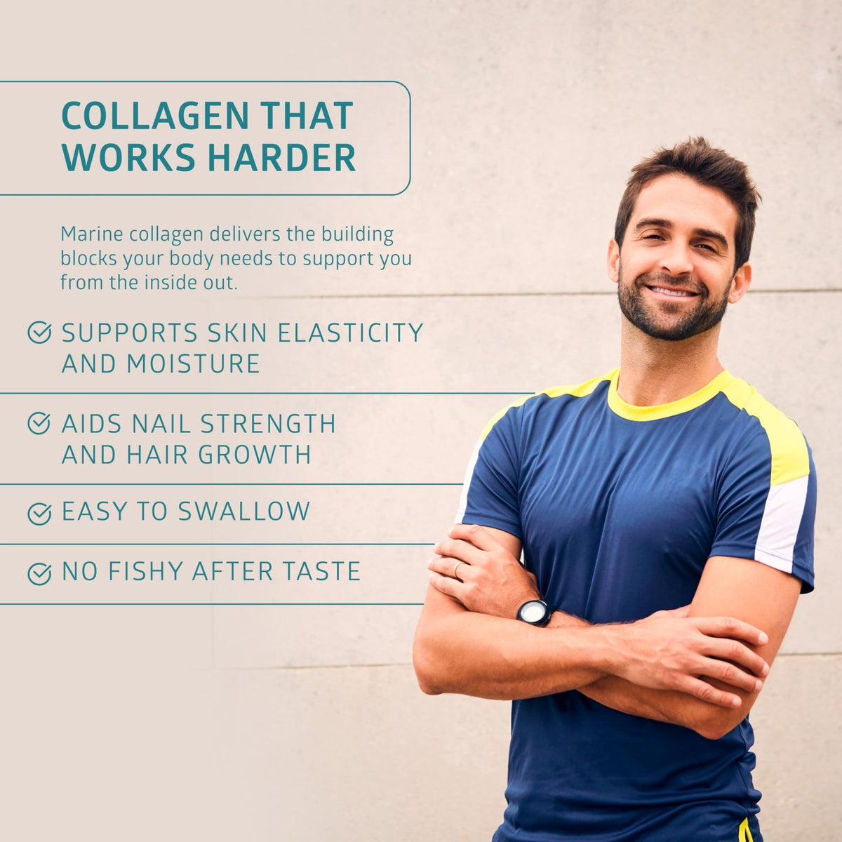 Hydrolyzed Marine Collagen with Hyaluronic Acid, Vitamin C, Theaflavin and Copper, Collagen Supplement for Women and Men for Radiant Skin, Hair & Nails, - FENGGESTORE20