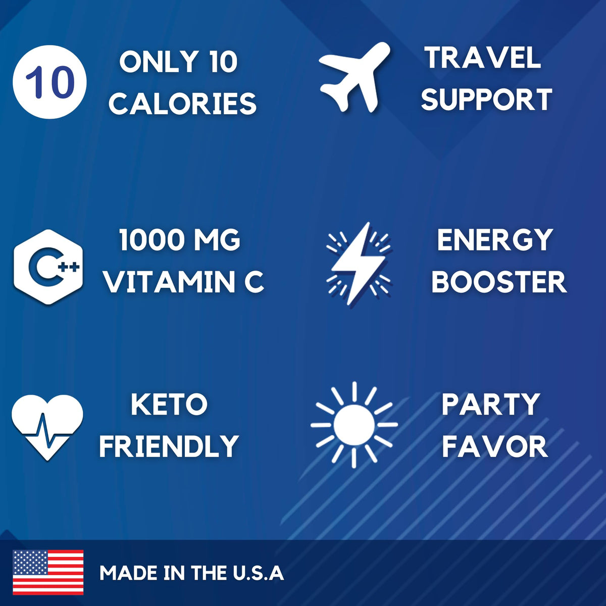 HydroMATE Electrolytes Powder Drink Mix Packets Hydration Accelerator Low Sugar Party Favors for Rapid Recovery Vitamin C Plu - FENGGESTORE20