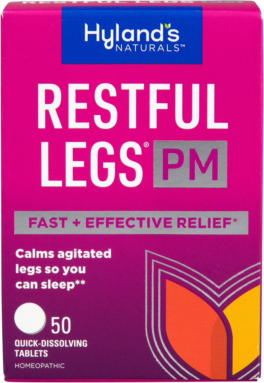 Hyland's Restful Legs PM, Nighttime Formula, Calms Agitated Legs so You Can Sleep, 50 Quick Dissolving Tablets - FENGGESTORE20