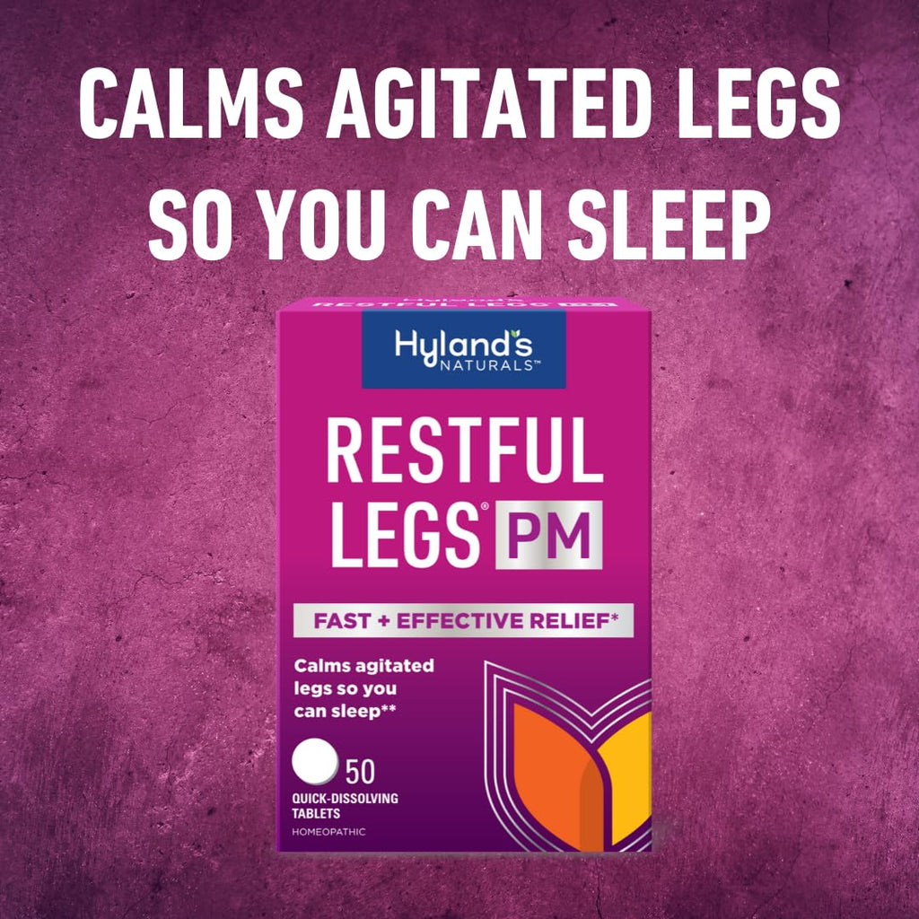 Hyland's Restful Legs PM, Nighttime Formula, Calms Agitated Legs so You Can Sleep, 50 Quick Dissolving Tablets - FENGGESTORE20