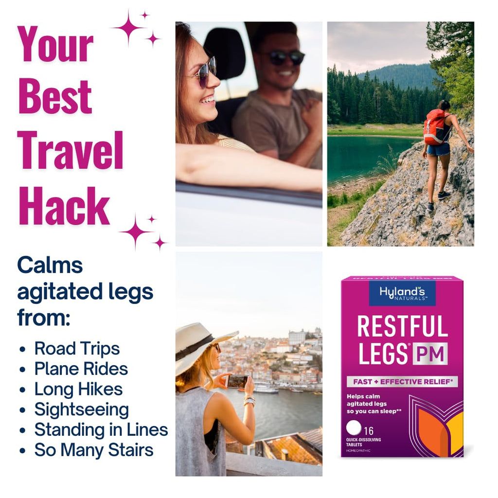 Hyland's Restful Legs PM, Nighttime Formula, Calms Agitated Legs so You Can Sleep, 50 Quick Dissolving Tablets - FENGGESTORE20